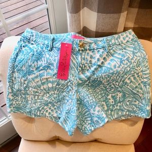 NWT Lilly Pulitzer Palmita Shorts, sz 6
